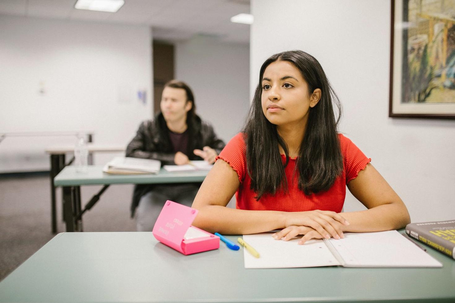 Students in discussion