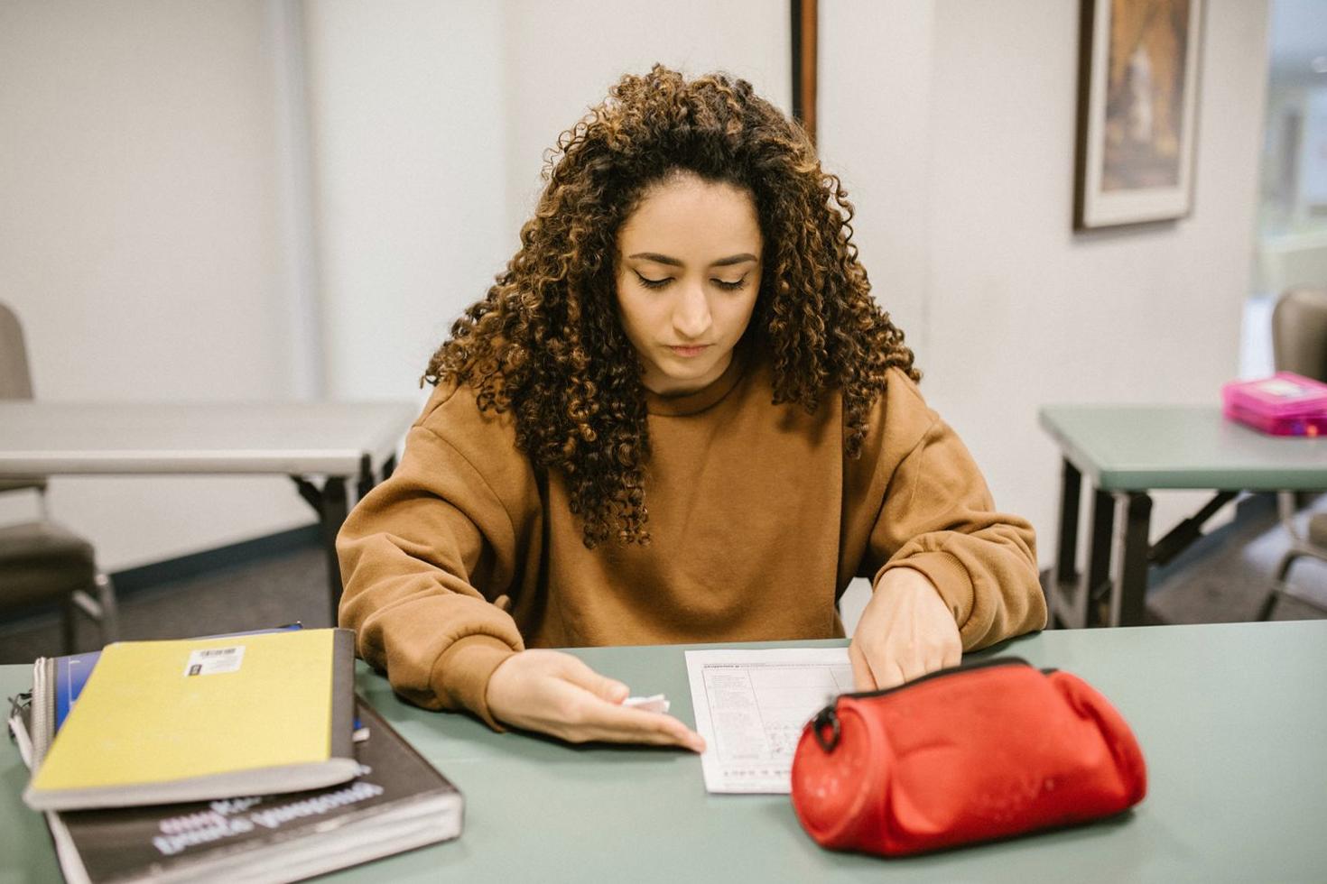 Focused study session